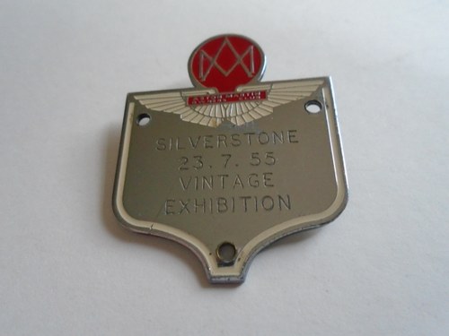 1955 Aston Martin Dashboard plaque Silverstone  VENDUTO