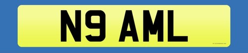 N9AML Aston Martin Number Plate For Sale