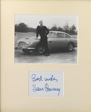 Lot 255 - A Sean Connery James Bond framed display For Sale by Auction