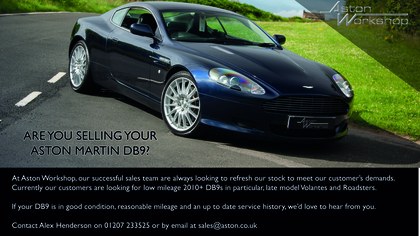 DB9s Wanted - Purchase, Part Ex or Consignment