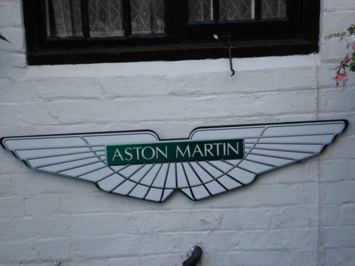Aston-Martin repro garage wall sign For Sale