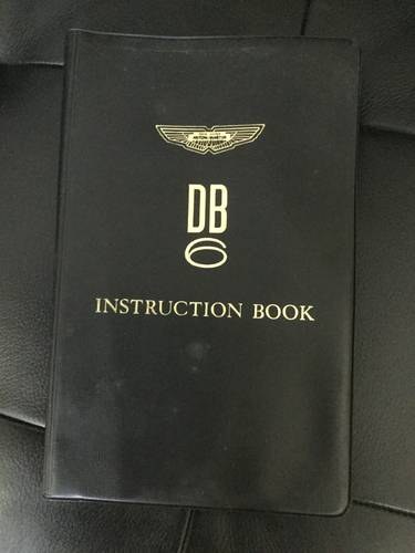 1969 Genuine Aston Martin DB6 Hand book  In vendita