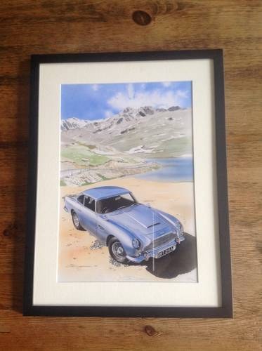 Aston Martin DB5 Limited Edition Print For Sale