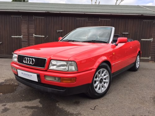 1993 93/L AUDI CABRIOLET 2.3E - 55k - 3 OWNERS - MANUAL SOLD