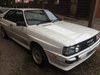 1985 Audi Quattro Turbo UR White FSH In vendita
