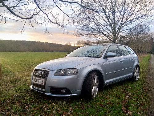 2008 Audi A3 200bhp. Rare panoramic roof, full leather. For Sale