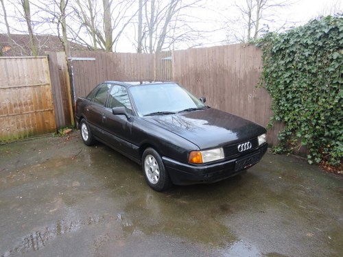 1989  Audi 80 (black) LHD. 31 years old classic For Sale