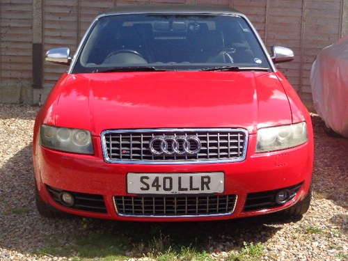 2004 Audi S4 Briiliant Red Manual Cabriolet SOLD