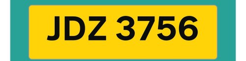 2002 JDZ3756 number plate  For Sale