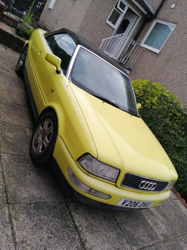 1999 Yellow Audi Cabriolet For Sale
