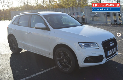 2012 Audi Q5 S Line Plus TDI Quattro 59,715 miles auction 17th For Sale by Auction