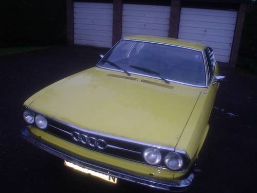 1974 AUDI 100 S COUPE  running restoration project SOLD
