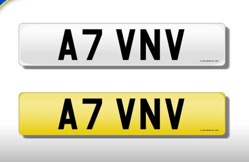 1983 'A7 VNV' Cherished Registration Number - Ideal For Audi A7 SOLD