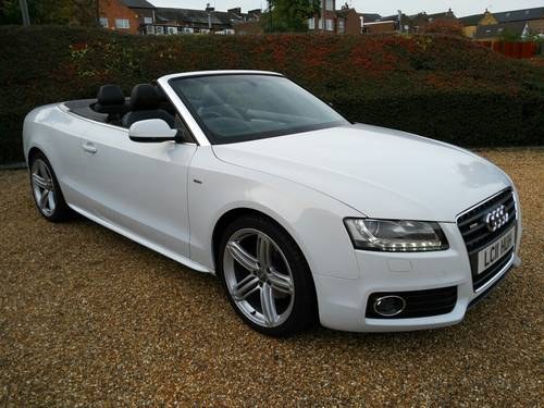 2011 Audi A5 2.0TDI 6-Speed Manual Convertible 170ps S Line  For Sale