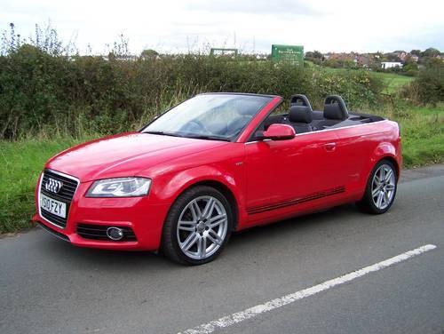 BEAUTIFUL 2010 A3 2.0 TDI S-LINE CONVERTIBLE TWO OWNERS FSH For Sale