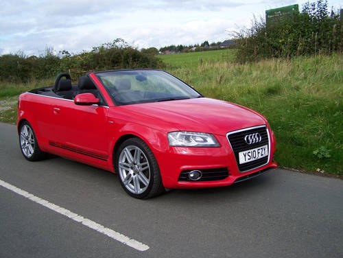 BEAUTIFUL 2010 A3 2.0 TDI S-LINE CONVERTIBLE TWO OWNERS FSH For Sale