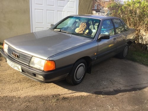 Silvery grey audi saloon 1989 For Sale