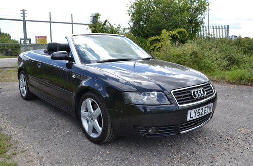 2002 AUDI A4 2.4 V6 SPORT CONVERTIBLE For Sale by Auction