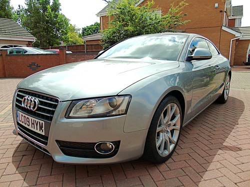 2009 Audi A5 coupe 2.0 TDI grey leather seats service history For Sale