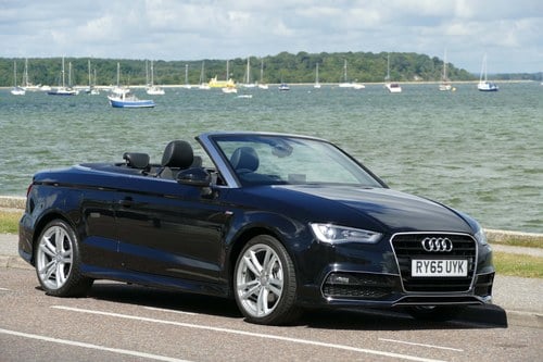 2015 AUDI A3 SLine TFSi CABRIOLET 6 SPEED MANUAL Road Tax £30p.a. VENDUTO