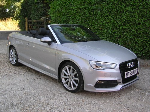 2015 Audi A3 Cabriolet 1.6 TDI S line Euro 6 (s/s) 2dr For Sale