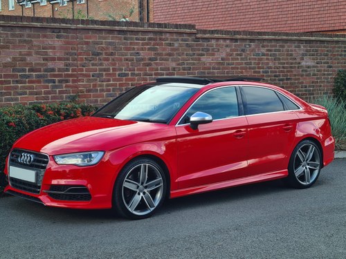 2014 AUDI S3 QUATTRO TFSI S TRONIC SALOON MISANO RED 66K PAN ROOF For Sale