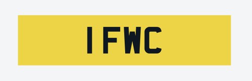 Audi Number Plate 1 FWC