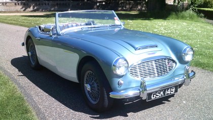1960 Austin Healey 3000 BT7 with Overdrive.