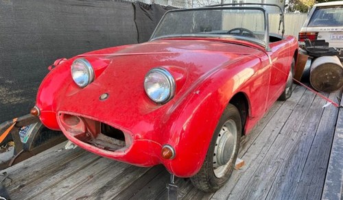 1959 Austin Healey Bugeye Sprite Project Red Needs TLC $5.9k For Sale