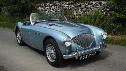 SOLD Austin Healey 100 BN1 Ice Blue, Immaculate 100/4