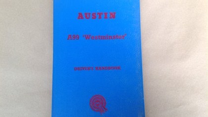 Austin A99 Westminster Handbook 