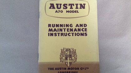 Austin A70 Handbook 