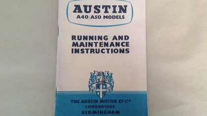 Austin A40 A50 Handbook