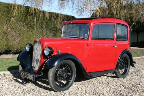 1933 Austin 7 Ruby Saloon. Excellent Condition Throughout For Sale