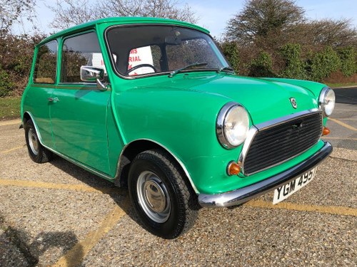 1979 Austin Mini 1000cc. Java Green. Only 22k & 2 Owners.  For Sale