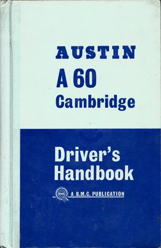 Official Austin A60 Cambridge Handbook 1963 For Sale