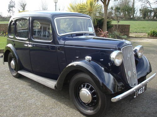 1937 Blue/black Austin 10 Cambridge VERKOCHT