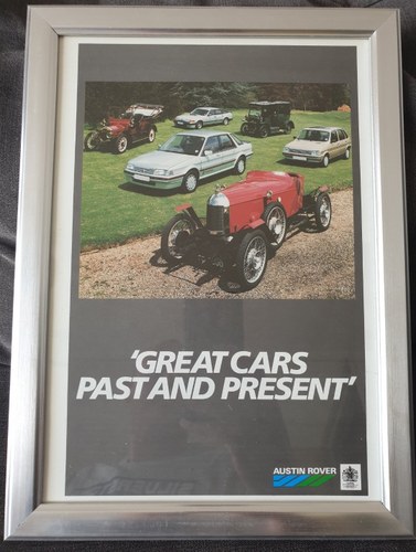 1986 Original Austin Rover range advert For Sale