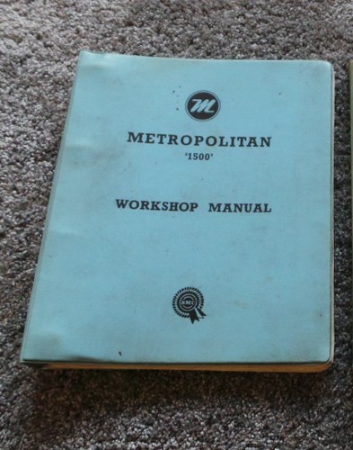 Austin Metropolitan workshop manual SOLD