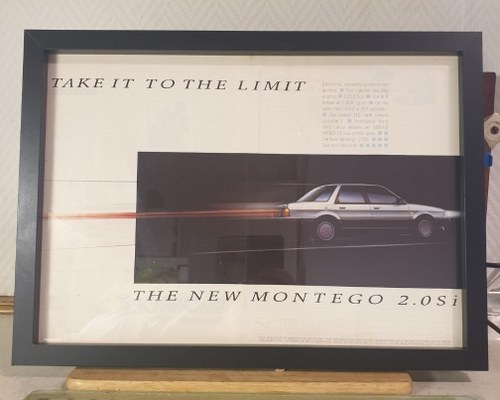 Original 1987 Montego Framed Advert For Sale