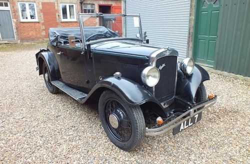 1934 Very original three owner Austin 10 two seater & dickey seat For Sale