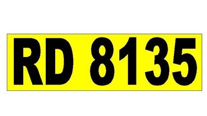 RD 8135 Registration Number