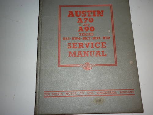 1950 Service Manual In vendita