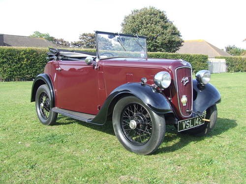 1938 Austin 7 Opal Tourer - Two Seater Convertible SOLD
