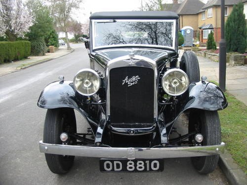 1934 Austin 16/6 Salmons Tickford Cabriolet For Sale by Auction