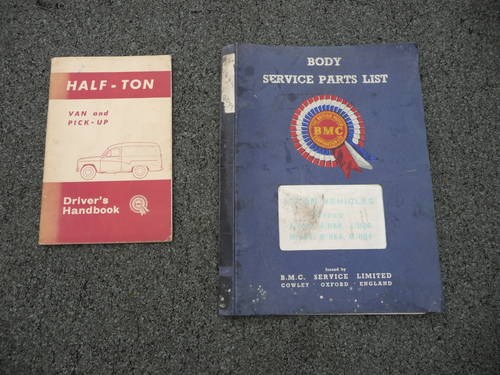 1964 A60 Owners Handbook Van & Body parts book In vendita