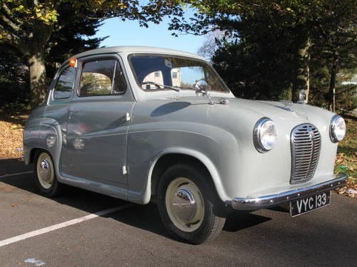 1956 Austin A30 in Cardigan grey with red interior For Sale