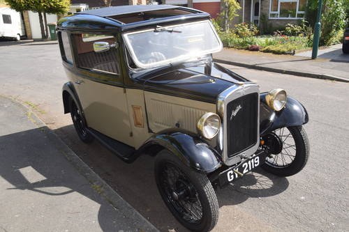 1932 Austin 7 RN Box saloon with original features For Sale