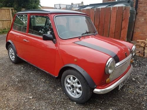 AUGUST AUCTION. 1989 Austin Mini Red Hot For Sale by Auction