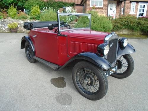 1933 (registered) Austin Seven Two Seater Tourer VERKAUFT